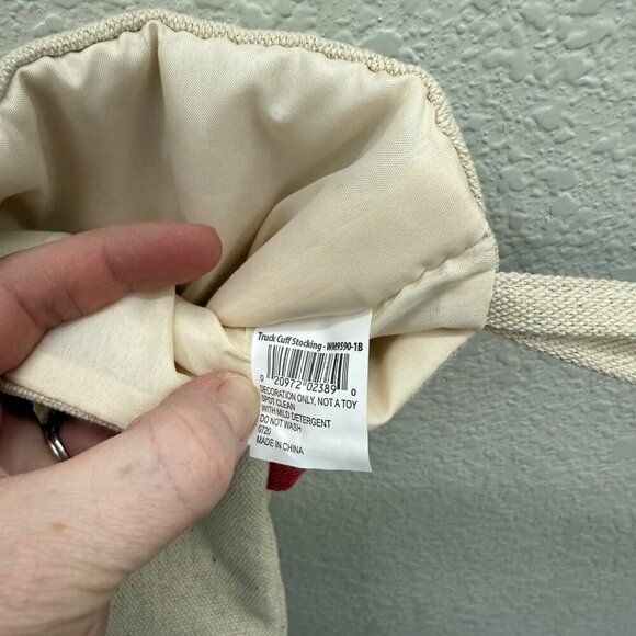 Red Truck and Tree Cuff Stocking Christmas Holiday Decoration - Picture 4 of 6